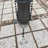 Collana - Rosario - Gotico con Pipistrello e Croce