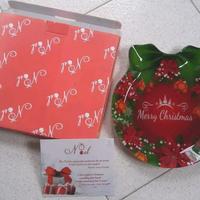 LAMART PIATTO NATALIZIO MERRY CHRISTMAS NUOVO