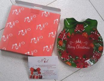 LAMART PIATTO NATALIZIO MERRY CHRISTMAS NUOVO