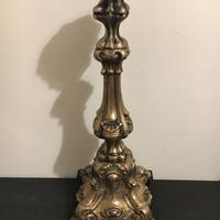 Candelabro antico - metallo argentato.