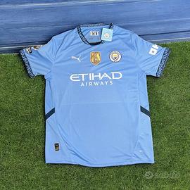 Maglia Manchester City 2024 con patch originali