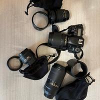 Nikon D7500 con 3obiettivi