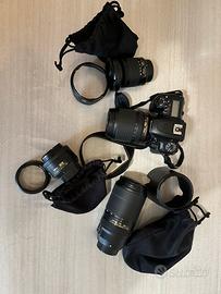 Nikon D7500 con 3obiettivi