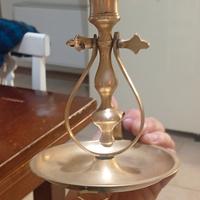 porta candela in bronzo vintage anni 40 