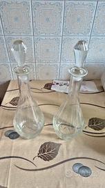 Bottiglie in vetro pregiato inciso