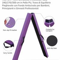 Trave allenamento ginnastica artistica