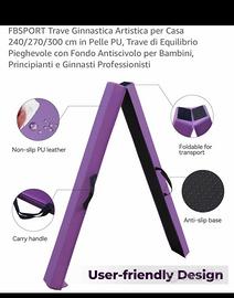 Trave allenamento ginnastica artistica