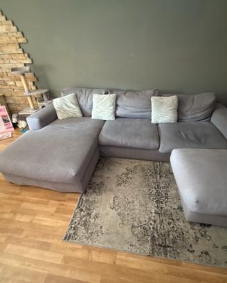 Divano con penisola Grey