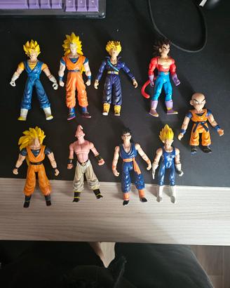 Lotto di 9 giocattoli vintage di dragon ball