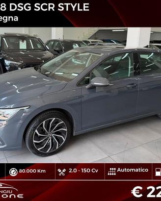 VW GOLF 8 2.0 TDI 150 CV DSG SCR Style FINANZIABIL