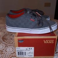 Vans Atwood 38 grigio scacchi NEW pelle