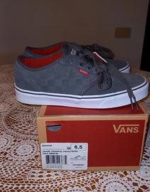 Vans Atwood 38 grigio scacchi NEW pelle