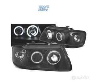 FARI PER AUDI A3 8L 96-00 ANGEL EYES CCFL FONDO NE