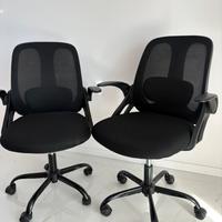 Coppia di sedie da ufficio