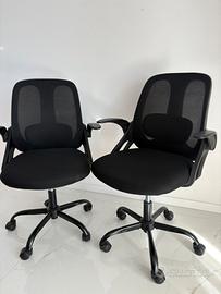 Coppia di sedie da ufficio