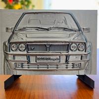 Lancia Delta HF Quadretto a rilievo Lancia delta 