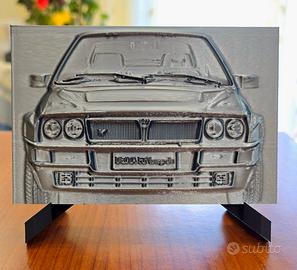 Lancia Delta HF Quadretto a rilievo Lancia delta 