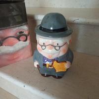 milka biscottiera  grandpa a forma di nonnino