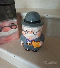 milka biscottiera  grandpa a forma di nonnino