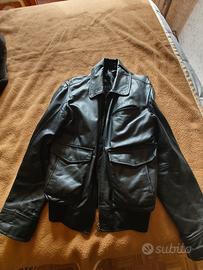 Giacca uomo vera pelle taglia 52  modello bomber