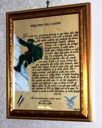 Quadro preghiera dell'alpino