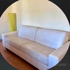 Divano letto 3 posti Chateau d'Ax colore bianco