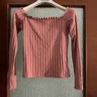 Maglia a maniche lunghe rosa