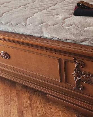 testiera letto matrimoniale con doghe in legno