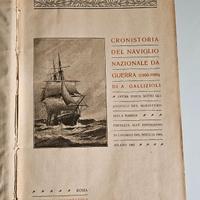 Libro CRONISTORIA DEL NAVIGLIO NAZIONALE DA GUERRA