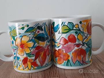 Boccali con decoro di Emanuele Luzzati. Nuovi