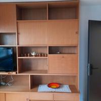 Parete soggiorno in legno