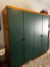 Armadio 4 ante con cassettiera