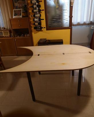 Prolunga in legno per tavolo tondo