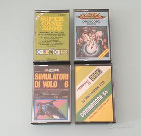 Lotto di 4 Giochi Commodore 64/128 Anni 80