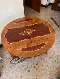 CARRELLO BAR VINTAGE STILE HOLLYWOOD REGENCY