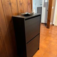 Scarpiera IKEA BISSA 2 scomparti pari al nuovo