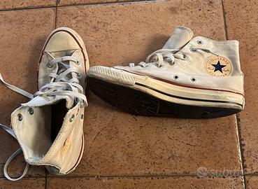 Converse All Star alte bianche n. 38