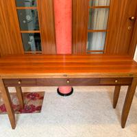 Tavolo consolle in legno con sedie