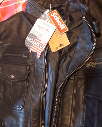 GIUBBOTTO SCHOTT PELLE  NEW NUOVO !!!