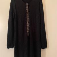 Cardigan nero lungo