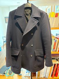 Caban blu Prada in lana – Taglia 50 – Doppiopetto