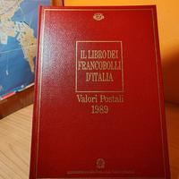 Libro dei Francobolli d'Italia valori postali 1989