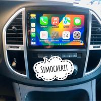 Autoradio 10'' Android 14 2+64Gb Per Mercedes Vito