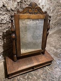 PICCOLA SPECCHIERA IN LEGNO DA TOILETTE