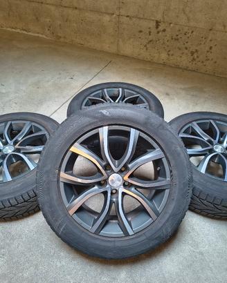 cerchi in lega + gomme invernali 225 60 r17