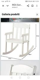 Sedia a dondolo Ikea