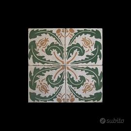 Cementine antiche, mattonelle in cemento decorate