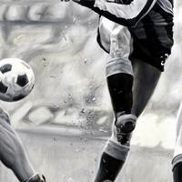 Facchetti Inter Derby San Siro Poster Stampa Arte