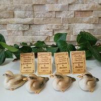 4 papere in porcellana Capodimonte