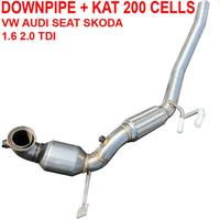 DOWNPIPE FAP DPF Audi A3 1.6 2.0 TDI KAT 200 celle